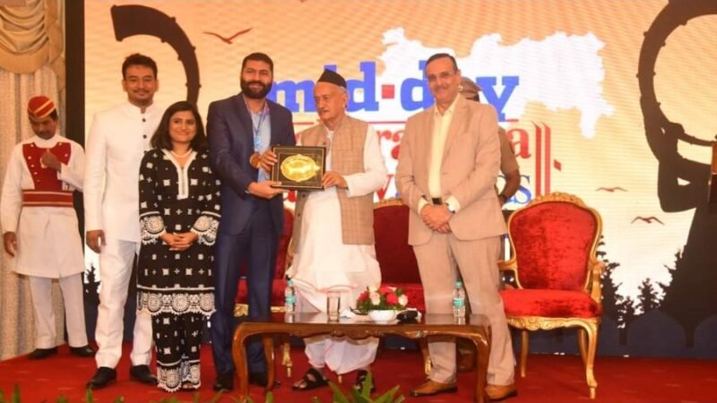 Dr. Vikram Kamat was honored as an “Iconic Personality in Hospitality” by Former Shri Bhagat Singh Koshiyari, Honorable Governor of the state of Maharashtra