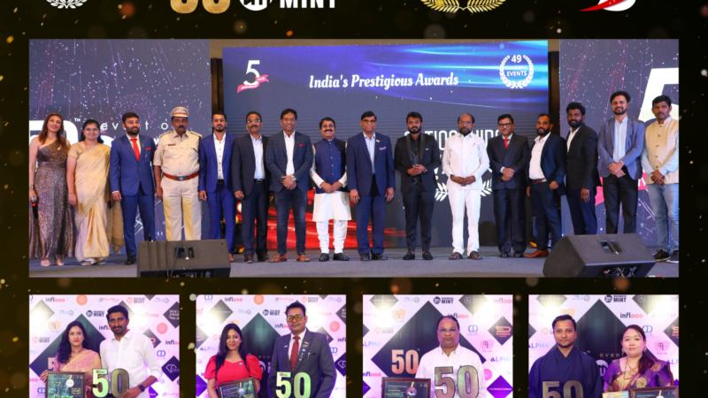 Milestone Celebration: Business Mint Honors Excellence at its 50th Event – Nationwide Awards in Hyderabad
