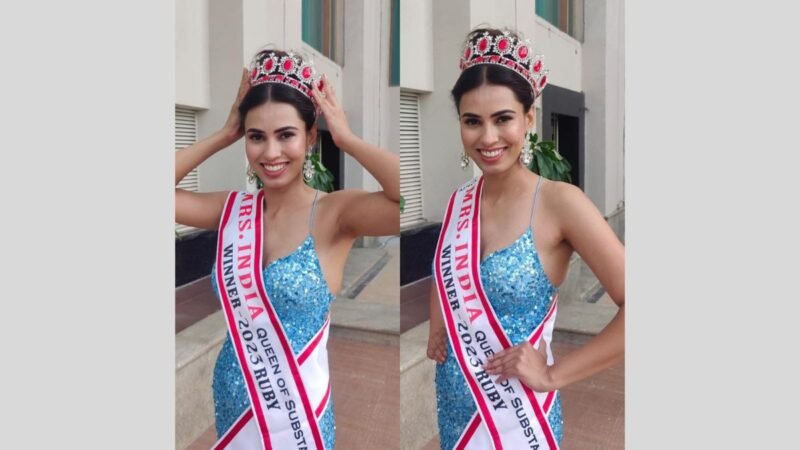 Monisha Singh won the title of Mrs. India Queen of Substance 2023
