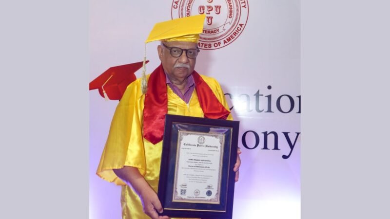 Producer of Hollywood movie “Ramayana” Awarded Honorary Doctorate Degree by California Public University, USA