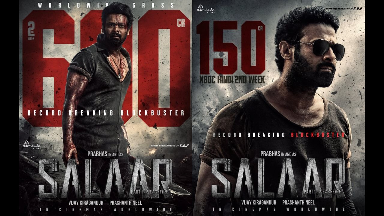“Salaar Strikes Gold: Crosses 625 Crore Mark Worldwide , Dominates Second Week with Hindi Box Office at 150 Crore+”