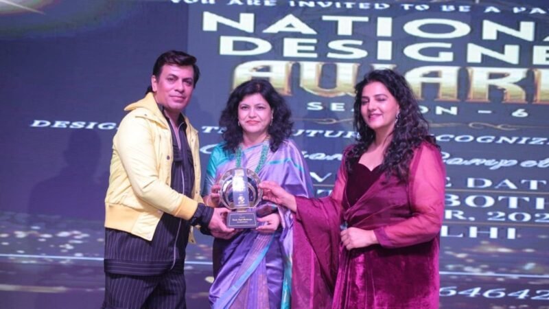 Kavita Singh Bhadauriya Receives Best Western Wear Designer Award at National Designer Awards 2023