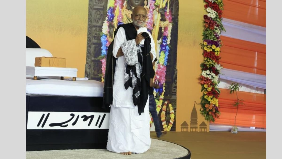 Morari Bapu concludes inaugural Ram Katha in Ayodhya on a high note, pledges return on completion of temple