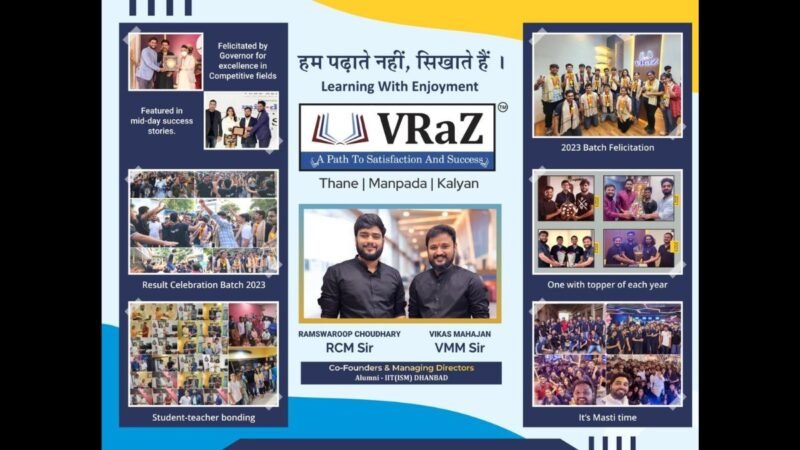 VRaZ Academy, Best Institute for IIT-JEE and NEET in Thane, Manpada, and Kalyan