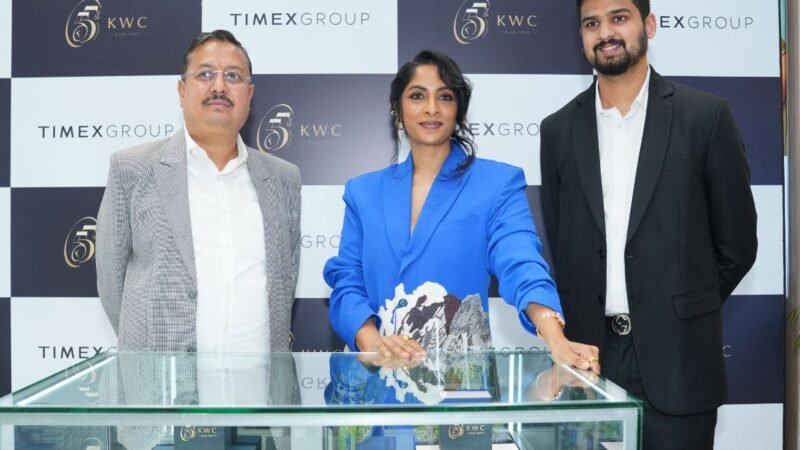 Salaar Actress Sriya Reddy unveils special edition Timex and Guess watches at Kamal watches,Aparna Mall for their 55th anniversary