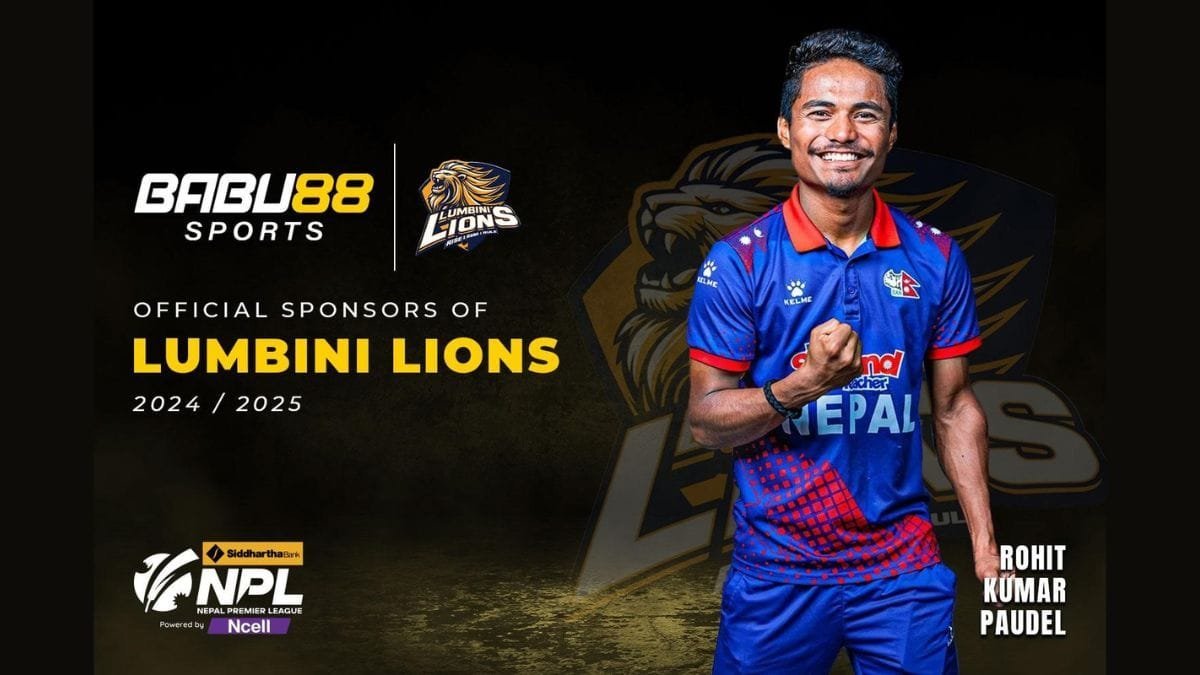 BABU88 Announced as Sponsor for Lumbini Lions in Nepal Premier League 2024