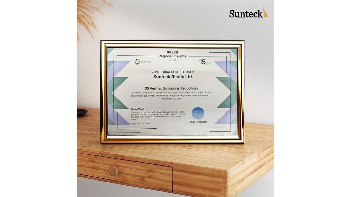 Sunteck Realty Shines with 5-Star GRESB Rating, Elevating Standards in Sustainable Development