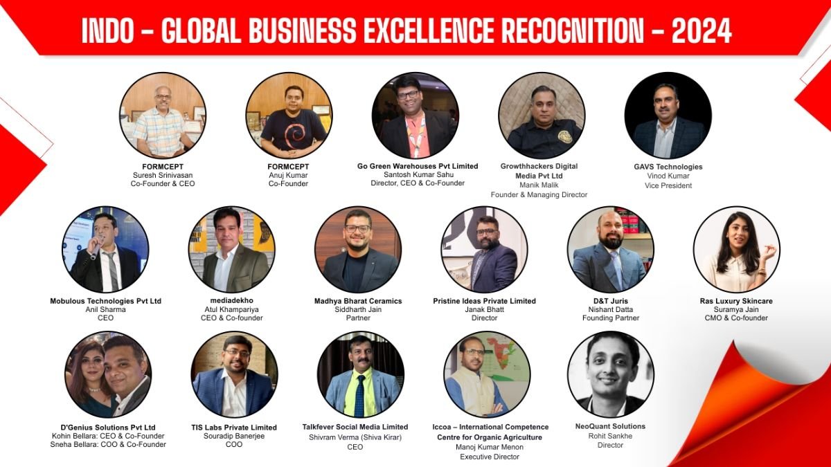 Honouring the Trailblazers: Indo-Global Business Excellence Recognition 2024