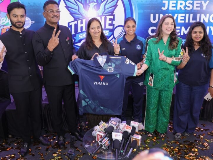 WT20 Women’s League: Thane Skyrisers Jersey Unveiled by Maharashtra Transport Minister Pratap Sarnaik