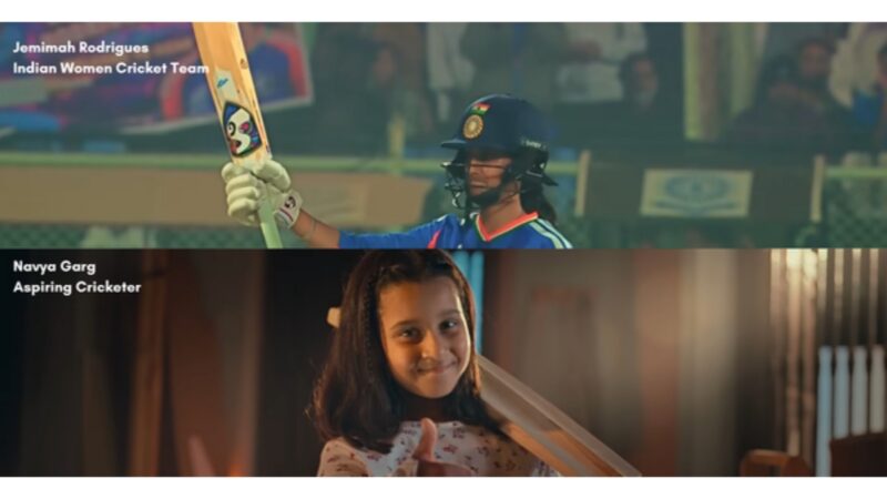 Young Cricketer Navya Garg chasing Indian Jersey plays role of Jemimah Rodrigues in Apollo Tyres Ad