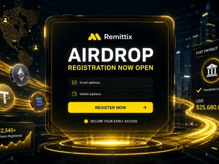 Remittix Airdrop Registration Is Now Open As Community Rushes To Secure Early Access
