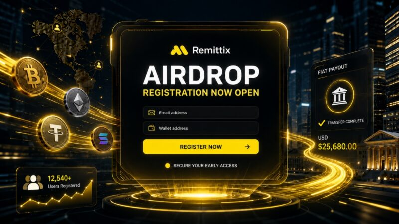 Remittix Airdrop Registration Is Now Open As Community Rushes To Secure Early Access
