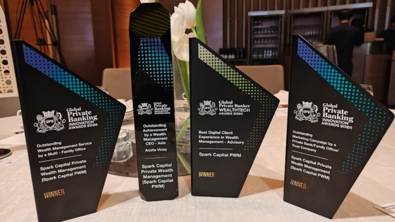 Spark Capital PWM Wins Three Global Private Banking Innovation Awards 2026; Arpita Vinay Named Asia’s Outstanding Wealth Management CEO