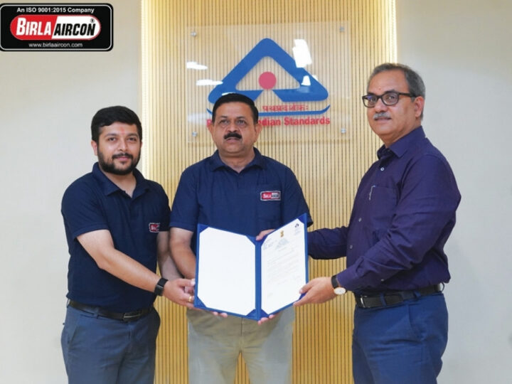BIRLA AIRCON Earns Bureau of Indian Standards Appreciation for Quality Excellence, Records Over 700% Growth