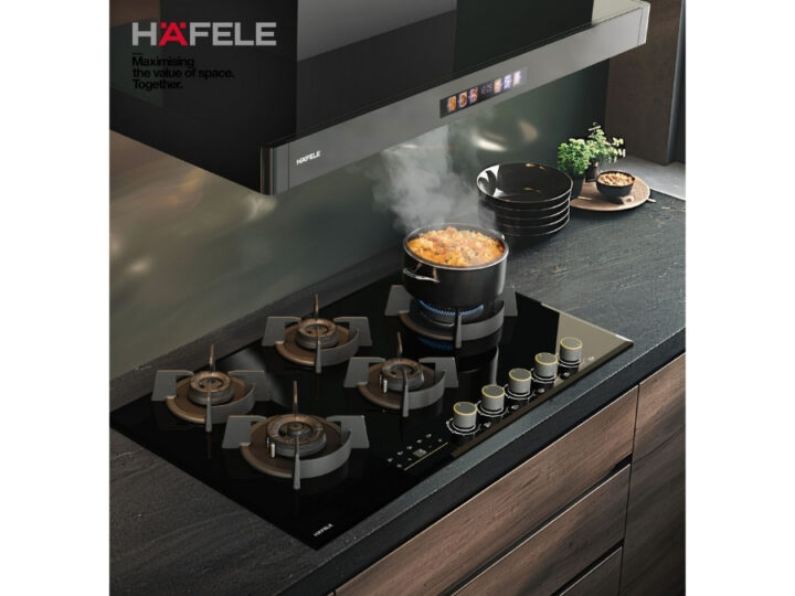 Hafele Cronus Digi-Step Hobs Simplify Cleaning with Thoughtful Burner Design