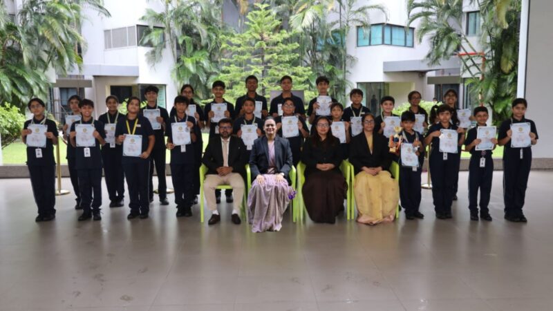 GD Goenka International School Surat students win multiple medals at Surat District Motivational Swimming Competition