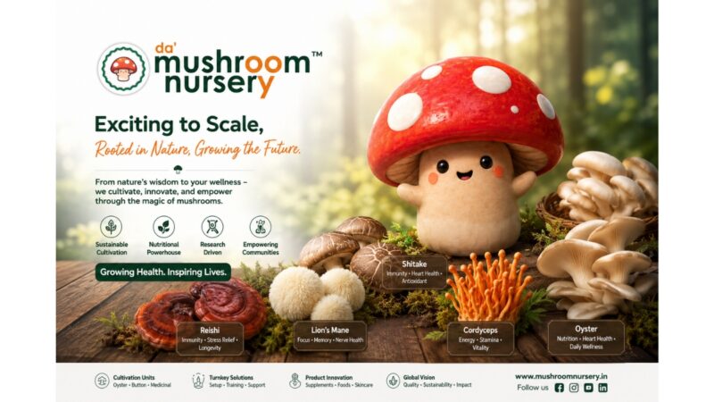 How da’ mushroom nursery is Building India’s First Integrated Mushroom Ecosystem