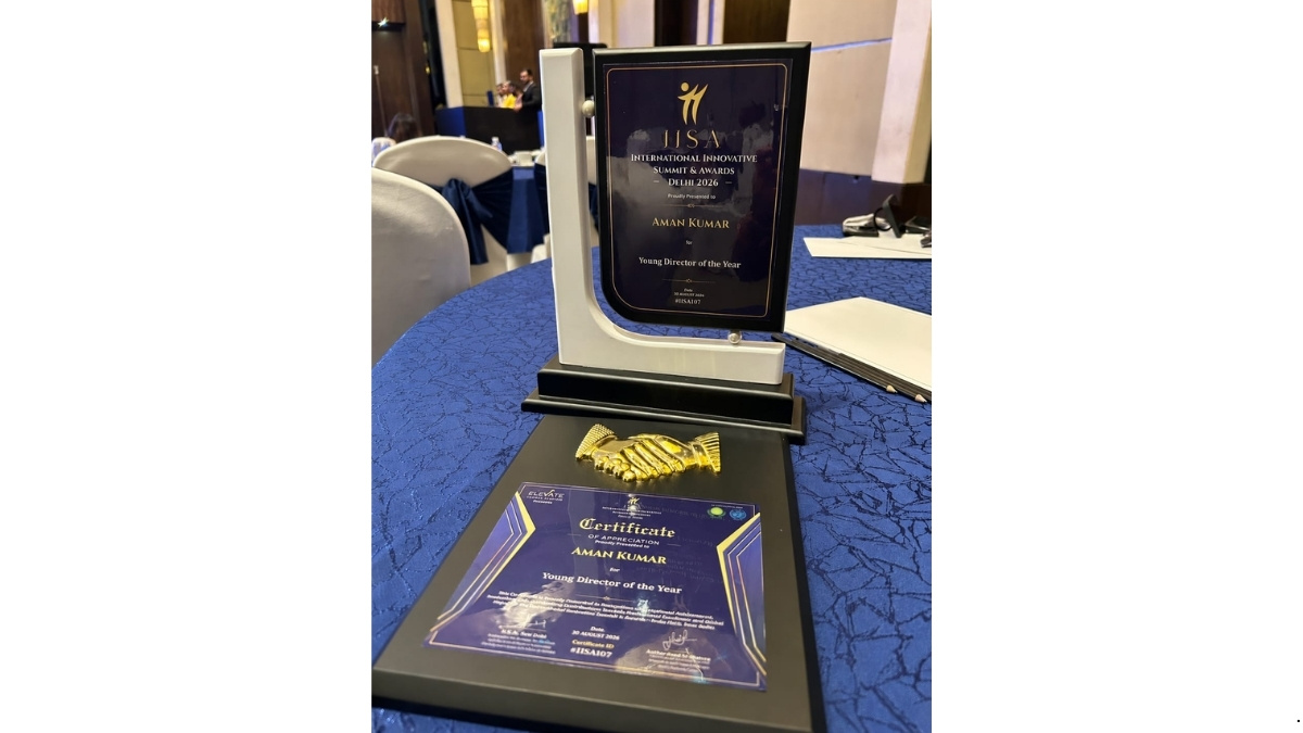 Aman Kumar Honoured as ‘Young Director of the Year’ for His Contribution to Healthcare Education and Skill Development in Bihar