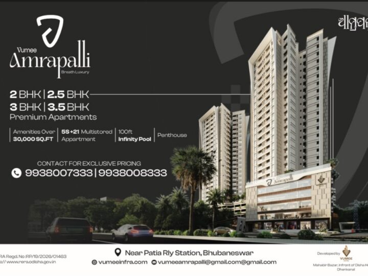 Vumee Infra LLP Expands Its Real Estate Presence in Bhubaneswar with Vumee Amrapalli