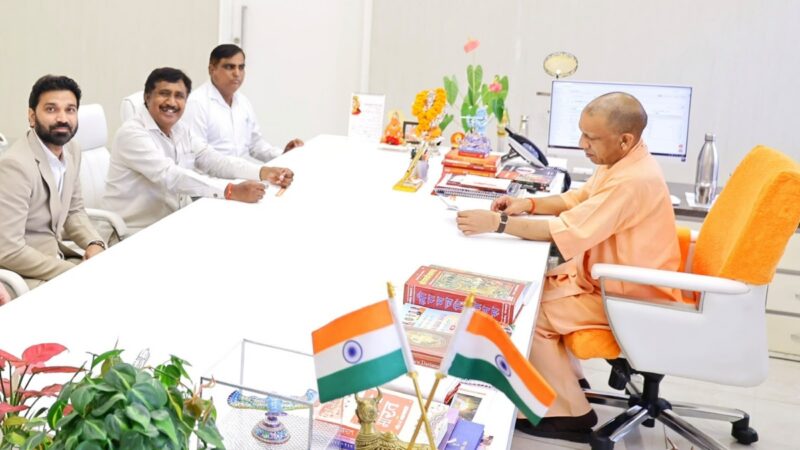 Moonlit Infra Founder Monu Chauhan Meets CM Yogi Adityanath to Discuss Ayodhya’s Future Development