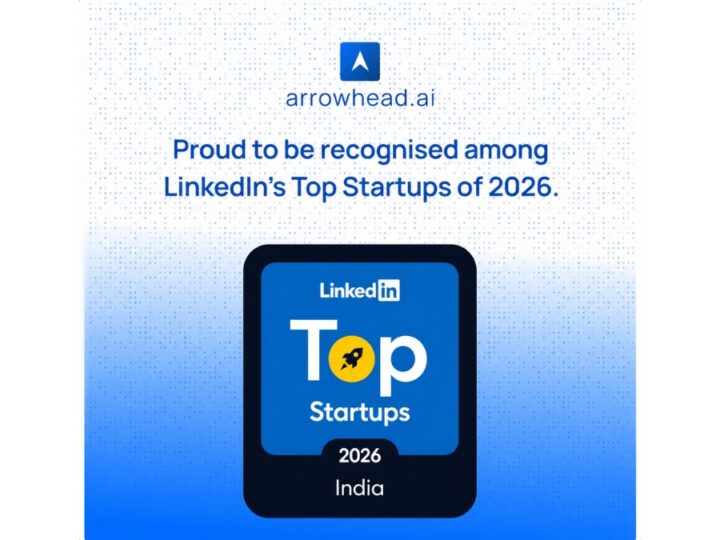 Arrowhead Recognised Among India’s Top 20 Tech Startups in LinkedIn’s 2026 List