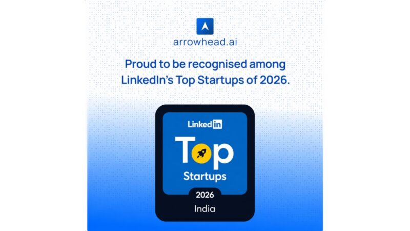 Arrowhead Recognised Among India’s Top 20 Tech Startups in LinkedIn’s 2026 List