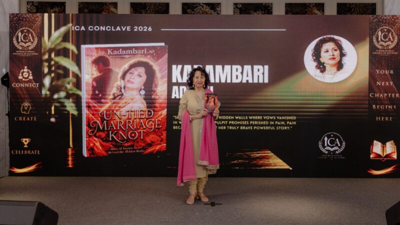 At ICA Conclave 2026, Kadambari Advani Launched Her Book UN-TIED MARRIAGE KNOT