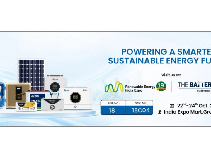 Genus Innovation unveils Hi Flo Hybrid 2.5 kVA Solar Inverter, spotlights Maxilion Lithium-Ion Inverter at The Battery Show India & REI Expo 2026
